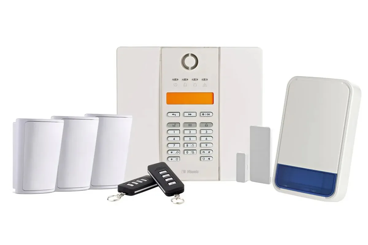 Professional wireless alarm system components available in Wigan